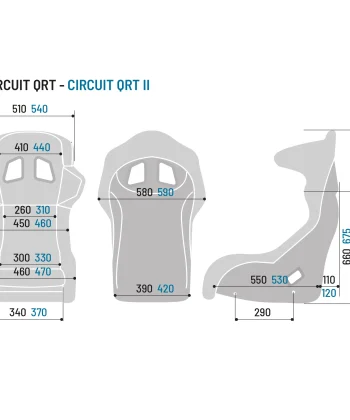 Alternative view of Seat | CIRCUIT II QRT GAMING