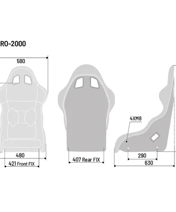Alternative view of Seat | PRO2000 QRT GAMING